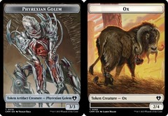 Phyrexian Golem token // Ox token (Commander masters)